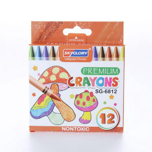 6 Colors Baby Bath Crayons Set Non-Toxic Washable Creative Colored Graffiti Pens for Kids Children Toddlers Colouring Painting Drawing DIY Supplies Bath Toys